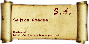 Sajtos Amadea névjegykártya